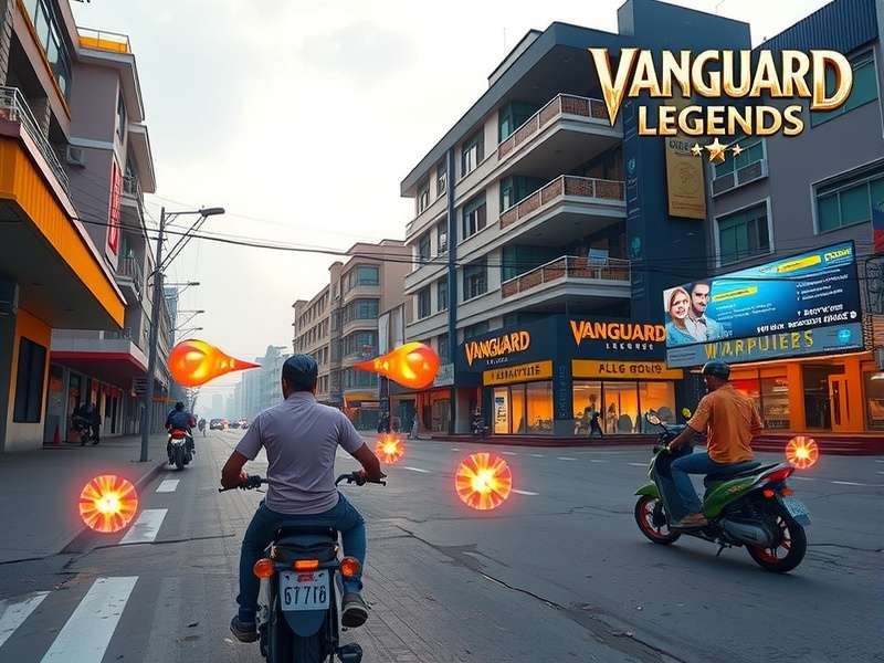 Vanguard Kolkata Legends gameplay screenshot showing players in Kolkata streets